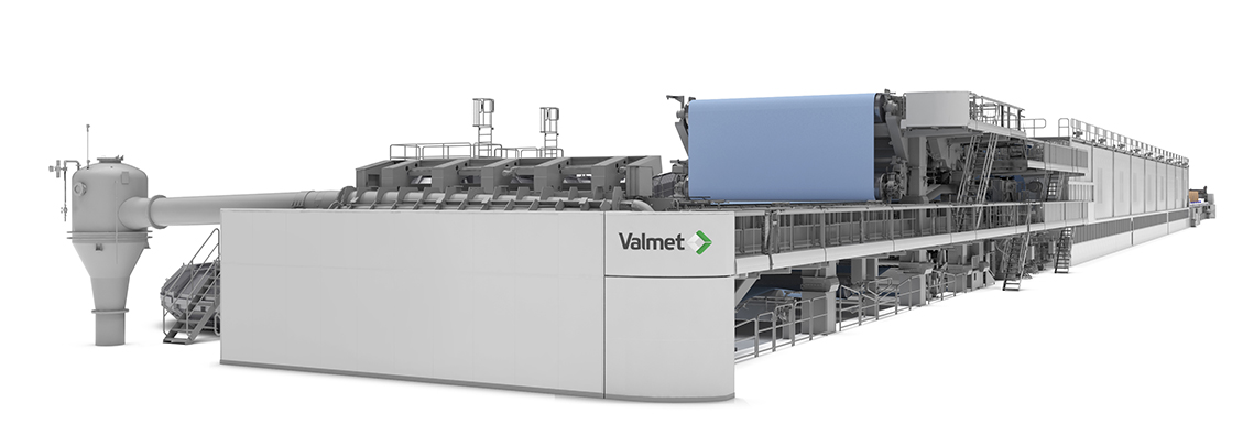A picture of Valmet&#039;s OptiConcept_M_kraftliner paper machine.