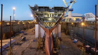 ship being built