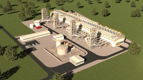 Sketch of Riau power plant