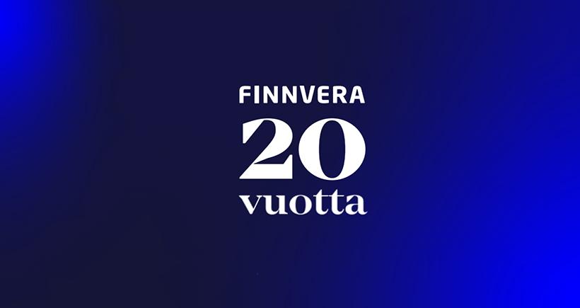 Finnveran juhlavuosi näkyy logossa loppuvuonna.